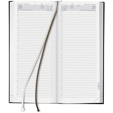 BIELLA Agenda Le Jour 2027 801310050027U 1G/1P blu ML 13.5x31.5cm