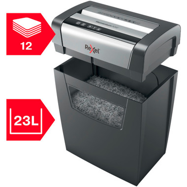 REXEL Destructeur docum. Momentum 2104572EU X312, P-3, 23lt