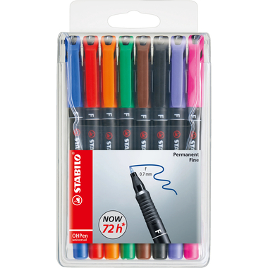 STABILO OHP Pen permanent F 842/8 8 pcs., étui