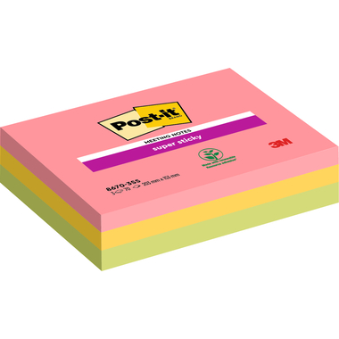 POST-IT Super Sticky Meeting 203x152mm 8670-3SS-EU 3x70 Blatt