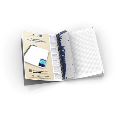 OXFORD Collegebook A4+ 100050225 kariert 5mm, 90g 70 Blatt