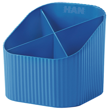 HAN Stifteköcher Re-LOOP 2.74 blau 4 Fächer
