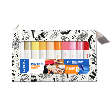 PILOT Marker Pintor Set 1.4mm WLT572558 Color Palette/Warm 10 pcs.