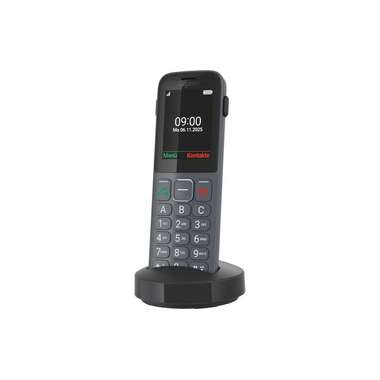 Gigaset Schnurlostelefon Comfort 600 SIM Schwarz/Grau