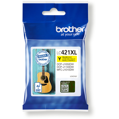 BROTHER Tintenpatrone HY yellow LC-421XLY DCP-J1050 500 Seiten
