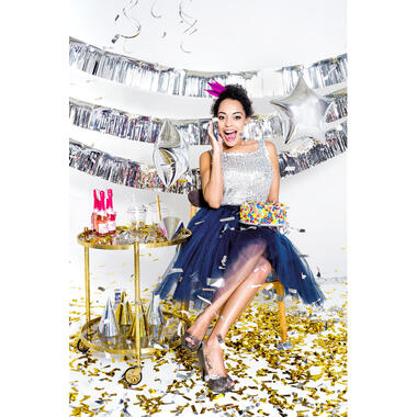 PARTYDECO Konfettikanone 40cm TUKM40-019 gold