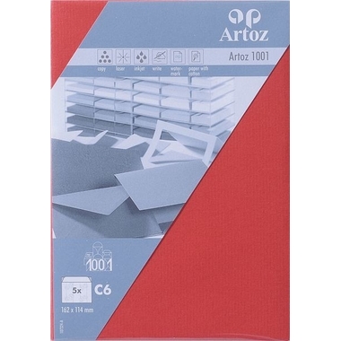 ARTOZ Enveloppes 1001 C6 107324185 100g, rouge 5 pcs.