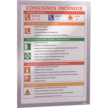 DURABLE Sichtfenster Duraframe 487323 silber, selbstklebend 2 Stk.