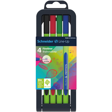SCHNEIDER Fineliner Line-Up 0.4mm 191094 Etui à 4 Stk.
