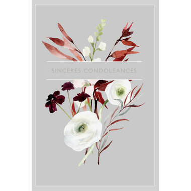 ABC Trauerkarte FR B6 53150 Blumen