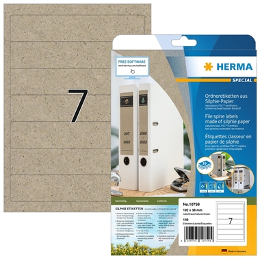 HERMA Etichette 192,0 x 38,0 mm 10759 da silphia paper 140 pezzi