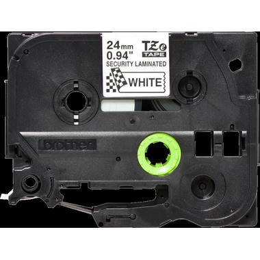 PTOUCH Nastro di sicurez. nero/bianco TZE-SE5 per PT 24 mm