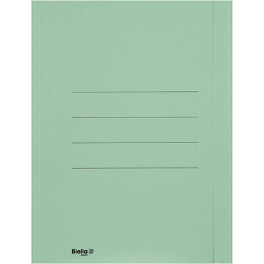 BIELLA Einlagemappe m. Klappe A4 25040130U grün 240g/m2 50 Stück