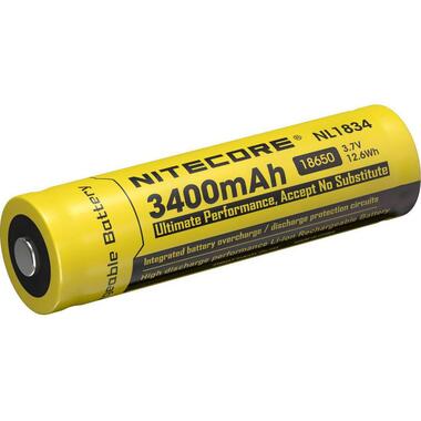 Nitecore Battery NL1834 Li-Ion Type 18650 3400 mAh, 1 piece