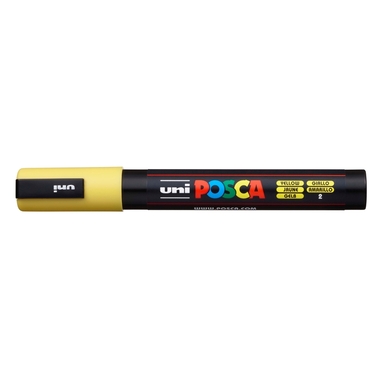 UNI-BALL Posca Marker 1,8-2,5mm PC-5M YELLOW gelb, Rundspitze