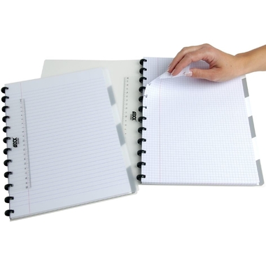 ADOC Notizheft A4 6538.150 kariert transparent
