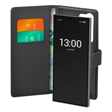 Étui portefeuille avec support pour Samsung Galaxy S24 Ultra | Pur