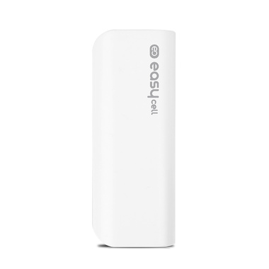 Power Bank with capacity 2600 mah, white color, Easycell brand