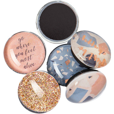 I AM CREATIVE Magnet Happy Let`s Organize 4035.54 Glas, 2.5x1cm 6 Stück