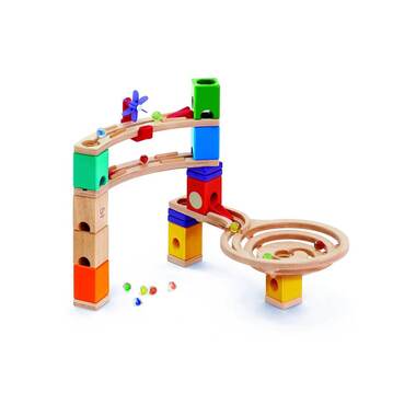 Hape Marble Run Quadrilla Super Spiral Castle & Final Sprint