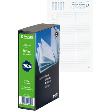 SUCCES Agenda Junior 2026 842002000026U 1T/1S Ersatz kompl. 8x12.5cm