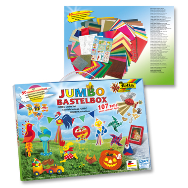 FOLIA Bastel-Koffer 50915/1 JUMBO, 107-teilig