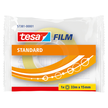 TESA Ruban adhésif 15mmx33m 573810000 transparent