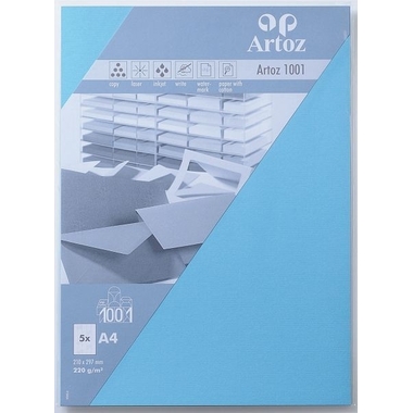 ARTOZ Karten 1001 A4 107696143 220g, azur 5 Blatt