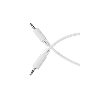 HDSupply Câble audio jack 3.5 mm - jack 3.5 mm 0.25 m ,  Blanc