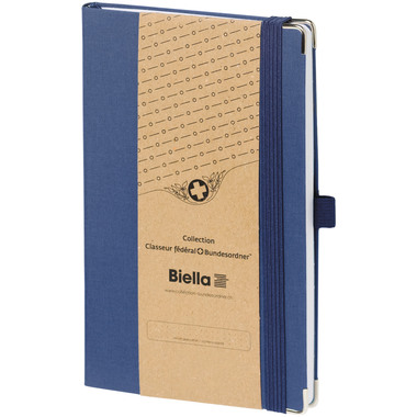 BIELLA Notizbuch Sketch 195x125mm CB0000607U dunkelblau Punkte 5mm, 192 S.