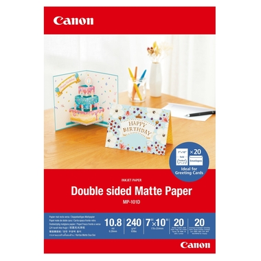 CANON Doub.Matte Photo Paper 18x25cm MP101DA4 Double sided 20 fogli