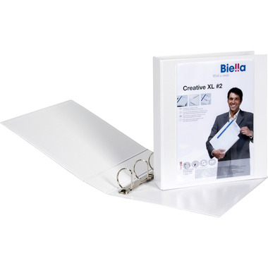 BIELLA Cart.anelli CreativeXL#2 7cm 44344501U bianco, 4-anelli A4