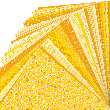 FOLIA Motivblock Basic 46149 gelb, 30 Blatt