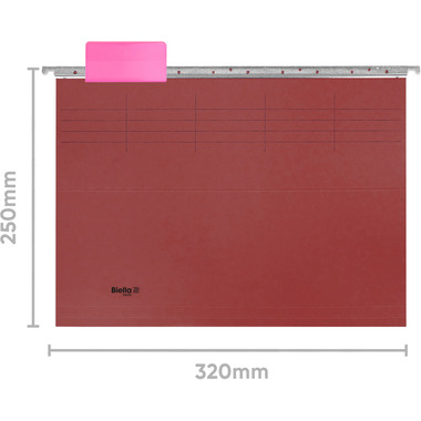 BIELLA Cartella sospesa set A4 27145545U bordeaux 32x25cm 5 pzzi