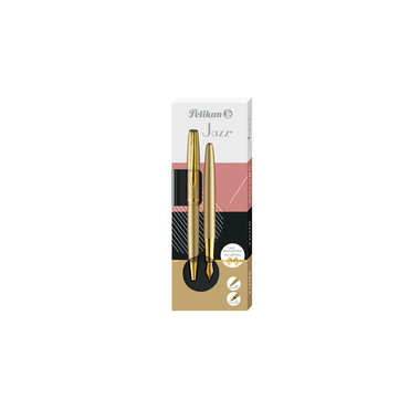 PELIKAN Stylo plume&stylo bille 821889 Jazz Noble Elegance Gold