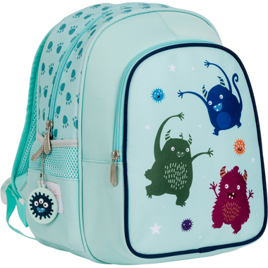 ALLC Rucksack mit Isofach Monster BPMOBU36 hellblau 27x32x19cm