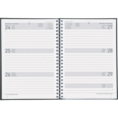 BIELLA Agenda Dispo Term Savana 2027 808591270027U 1S/2P grigio ML 14.5x20.5cm