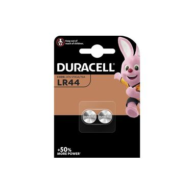Duracell Knopfzelle Alkaline LR44 , 2 Stück
