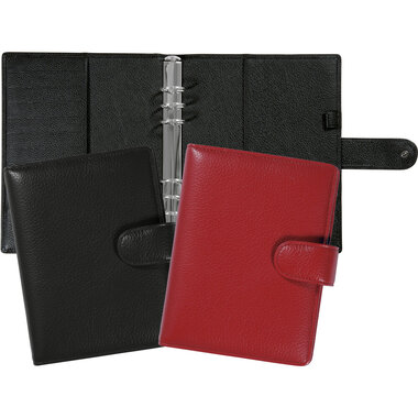 SUCCES Agenda A5 Ringbuch Cadiz 84736502U Leder schwarz 18.5x23.6cm