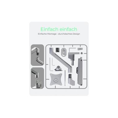 ICY BOX Tischhalterung bis 9 kg – Silber