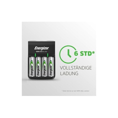 Energizer Chargeur Base Charger Micro-USB + 4x AA 1300 mAh