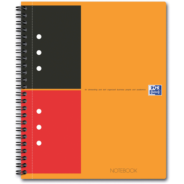 OXFORD Spiralheft International A5+ 1212 orange, liniert 80 Blatt