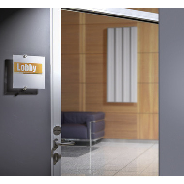 DURABLE Türschild Crystal Sign 482419 transparent, acryl 210x210mm
