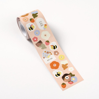 FOLIA rotolo di adesivi 4m 27104 Flowers & Bees 416 pezzi