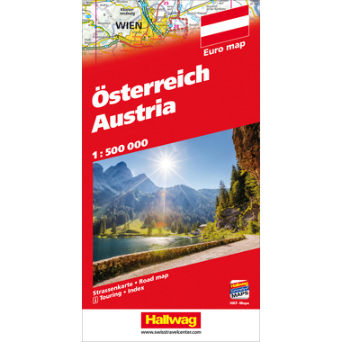 HALLWAG Strassenkarte 382830994 Österreich (Dis) 1:500'000