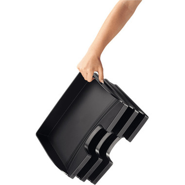 LEITZ Briefkorb Plus quer 52180095 schwarz