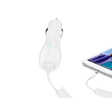 Caricabatteria da Auto per iPad e iPhone con connettore Lightning 2.1A | SBS