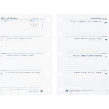 SUCCES Agenda Mini 2027 841207000027U 1S/2P recharge 6.7x10.4cm