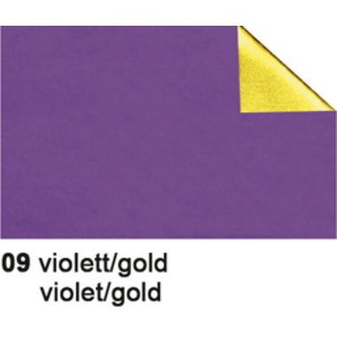URSUS Foglia bricolage Alu 50x80cm 4442109 90g, viola/gold