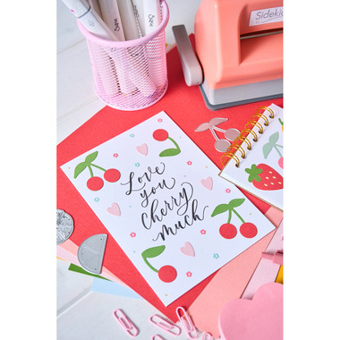 SIZZIX Fustelle 666966 Fruit Doodles 17 pezzi